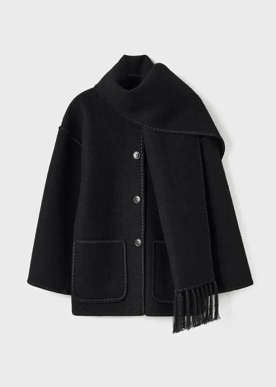 Jessy Elegant Scarf Coat