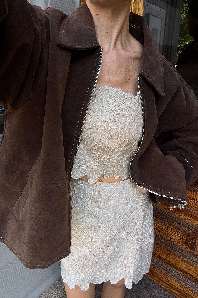 Ava Faux Suede Jacket