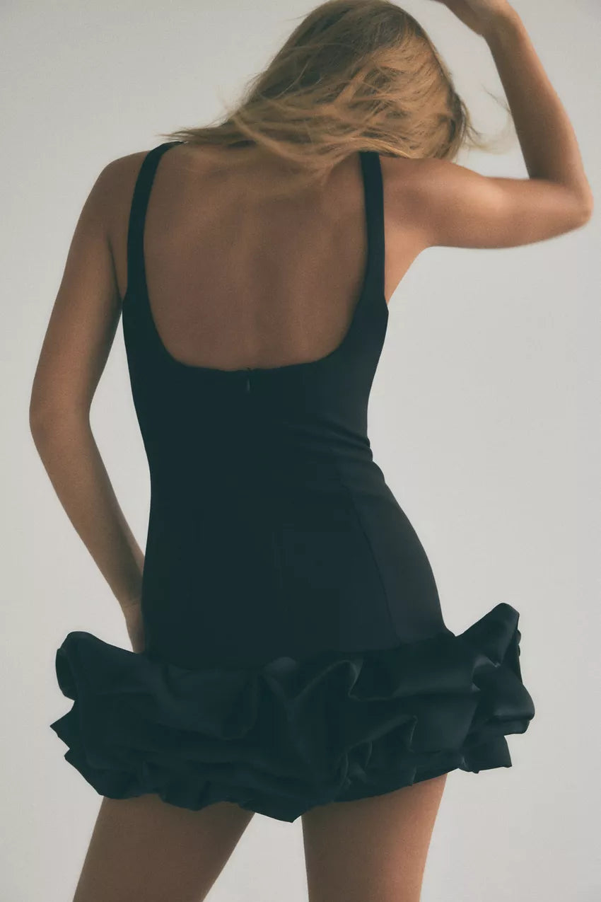Megan Ruffle Mini Dress