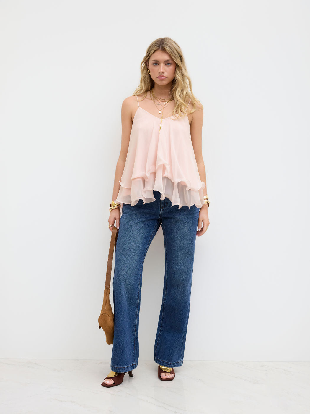 Ruffled Cami Top
