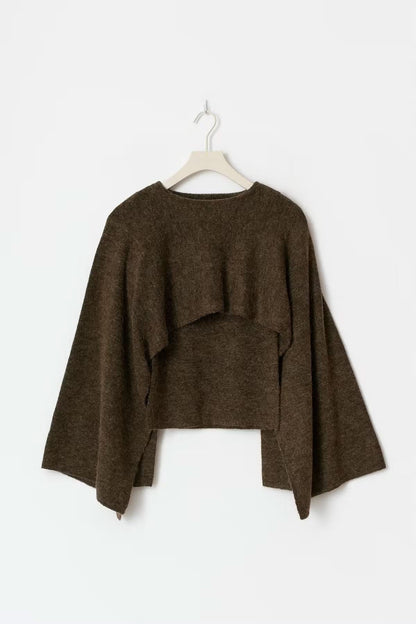 Stella Knitted Cape Top