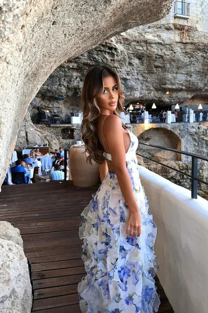 Gabriella Ruffle Maxi Dress