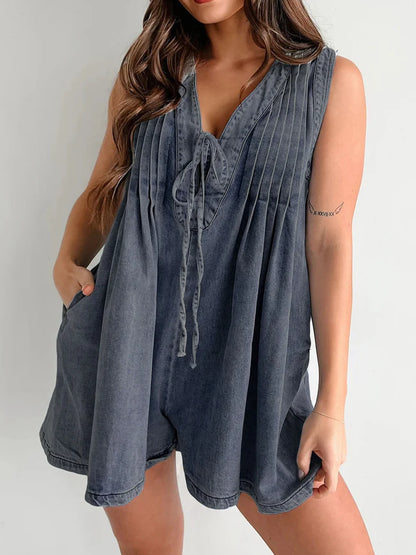 Dixie Denim Romper