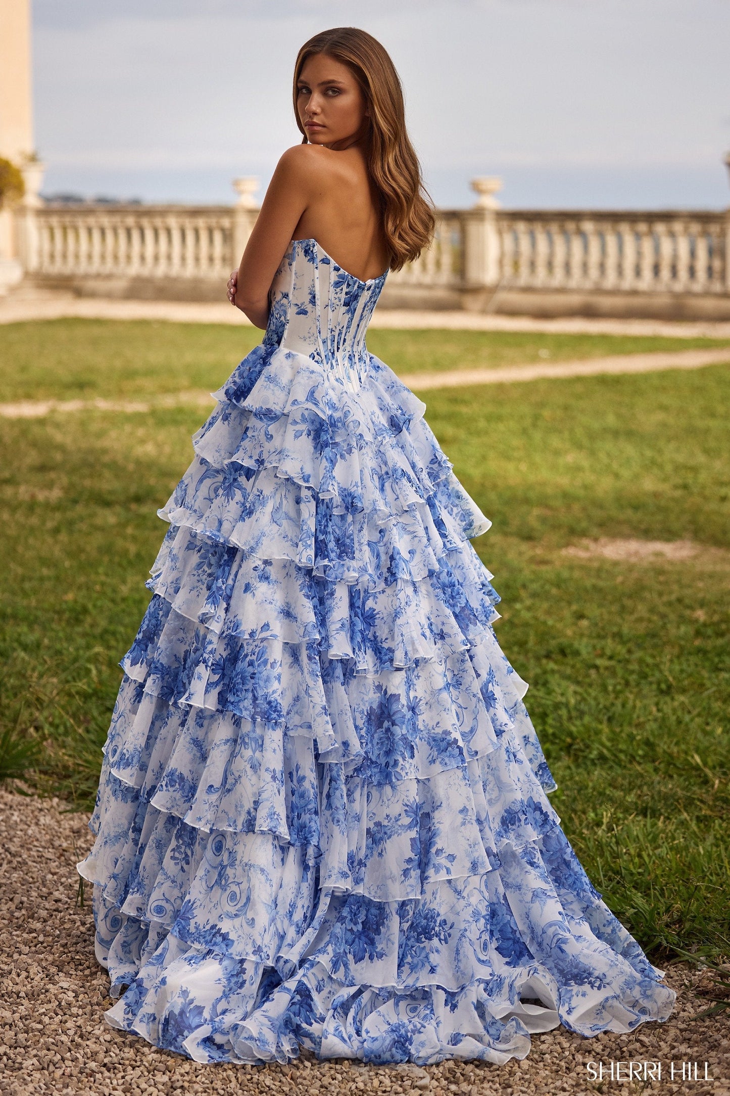 Sherri Hill Ruffle Dress