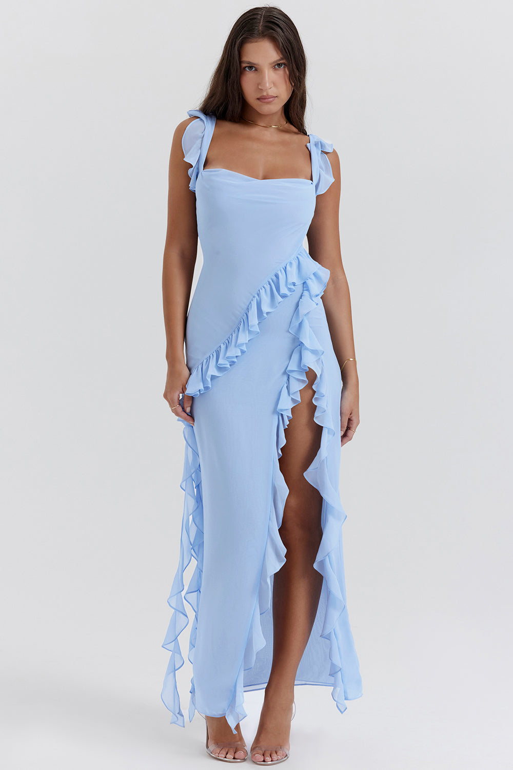 Ayla Ruffle Maxi Dress