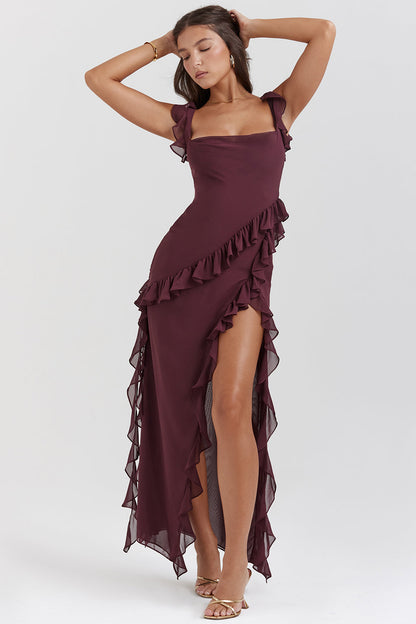 Ayla Ruffle Maxi Dress