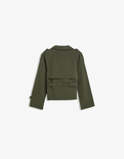 Ceora Cropped Trench