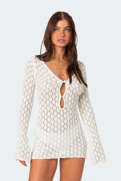 Mare Crochet Mini Dress