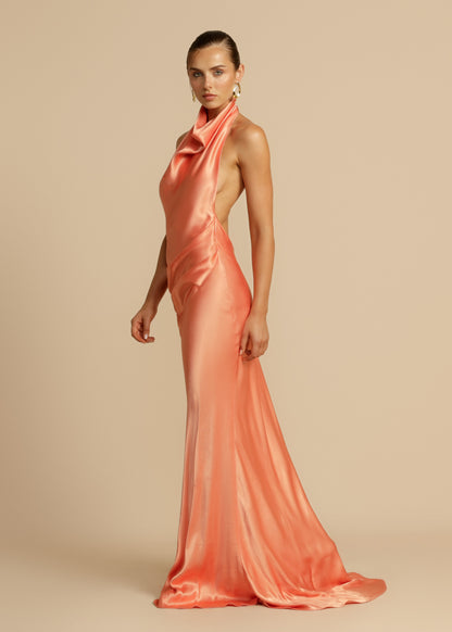 Amara Satin Maxi Dress