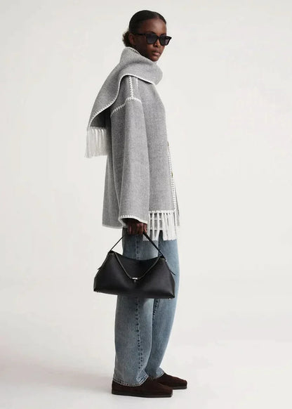 Jessy Elegant Scarf Coat
