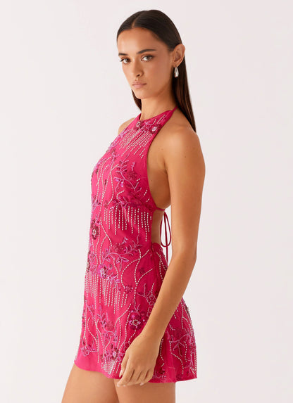 Kaylinn Beaded Mini Dress