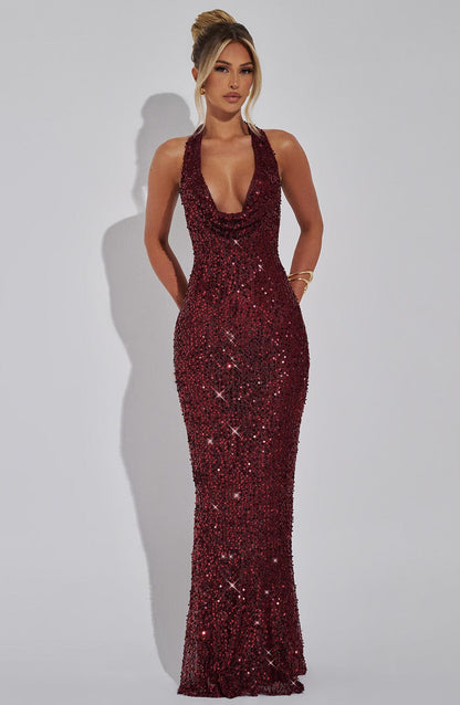 Ruby Glitter Maxi Dress