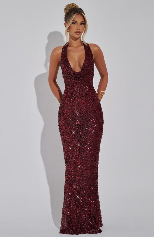 Ruby Glitter Maxi Dress