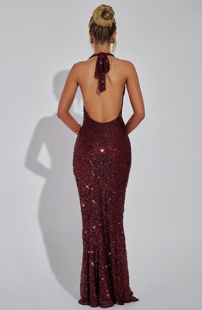 Ruby Glitter Maxi Dress