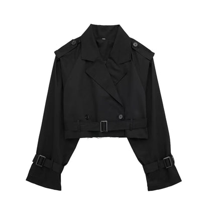 Lylah Cropped Trenchcoat