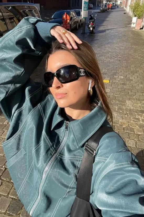 Sammyjane Red Leather Jacket