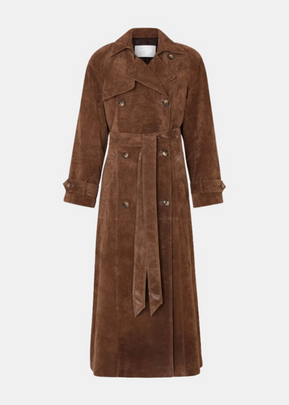 Lara Suede Trenchcoat