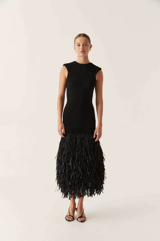 Eliana Fringe Maxi Dress