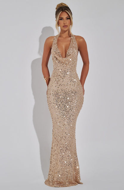 Ruby Glitter Maxi Dress
