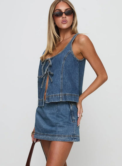 Stefenie Denim Set