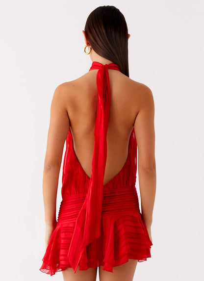 DAISY CHIFFON MINI DRESS