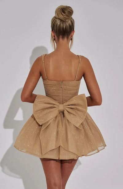 Ruby Bow Mini Dress