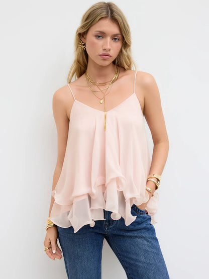 Ruffled Cami Top